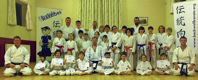 Backwell Karate Bushido Warriors January 2014 course photo