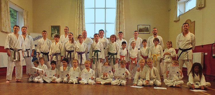 Bushido Warriors - our youngest martial artists receive their certificates